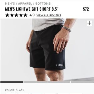 Men’s NoBull lightweight short 8.5”